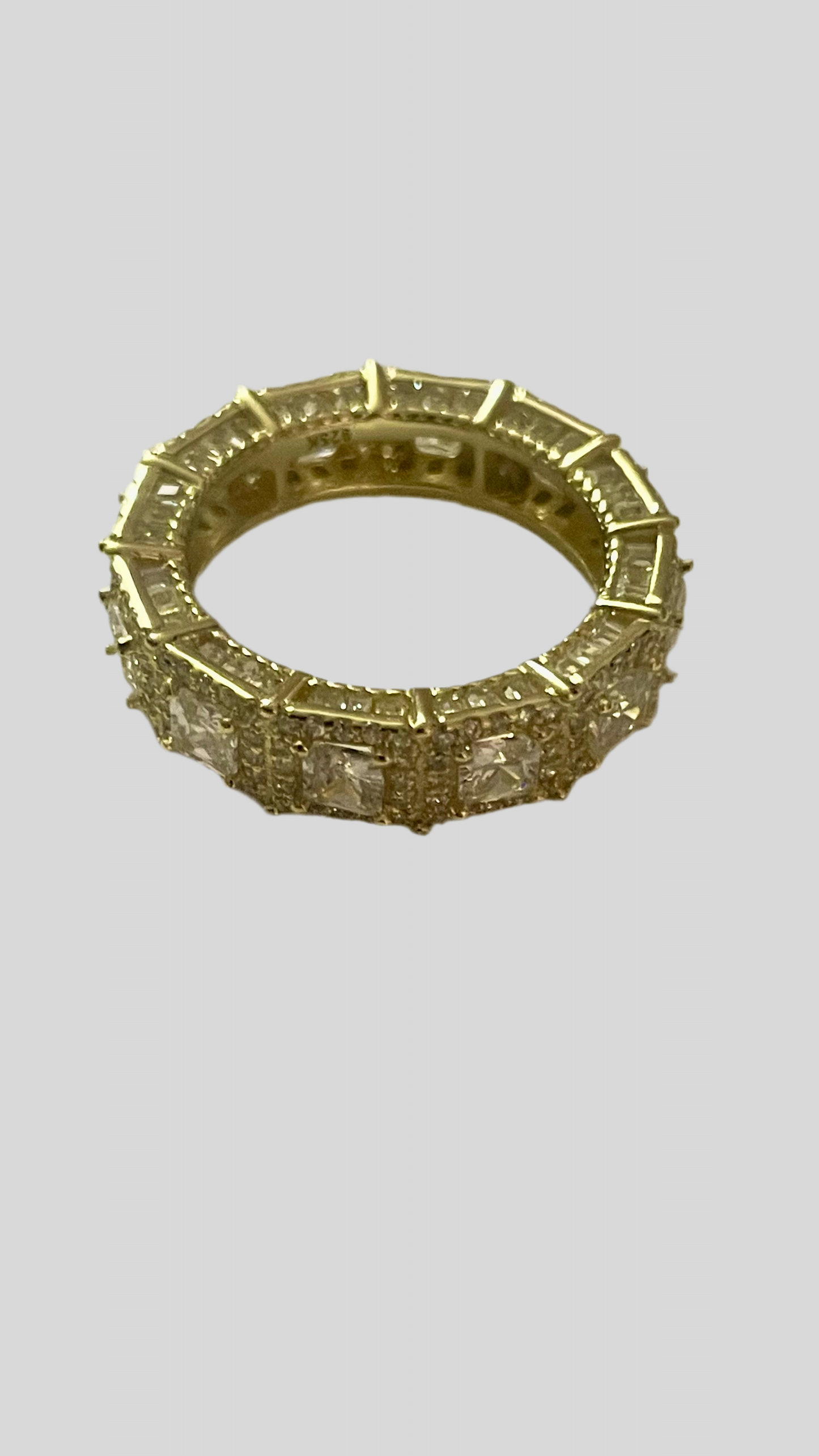 Anillo Plata 925 Italy Baño Oro 14k
