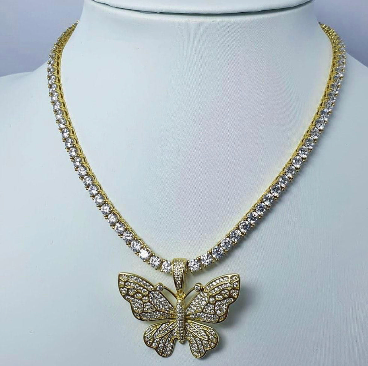 Tennichain + Charm 🦋 Plata 925