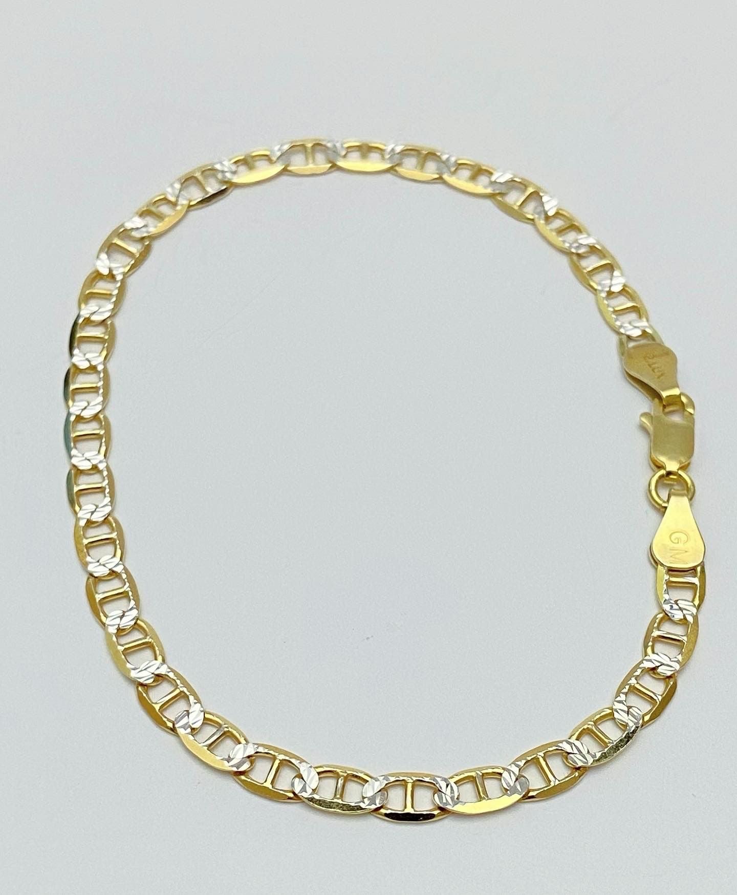 Gucci chain 6MM, 2 Tones Plata 925 Italy