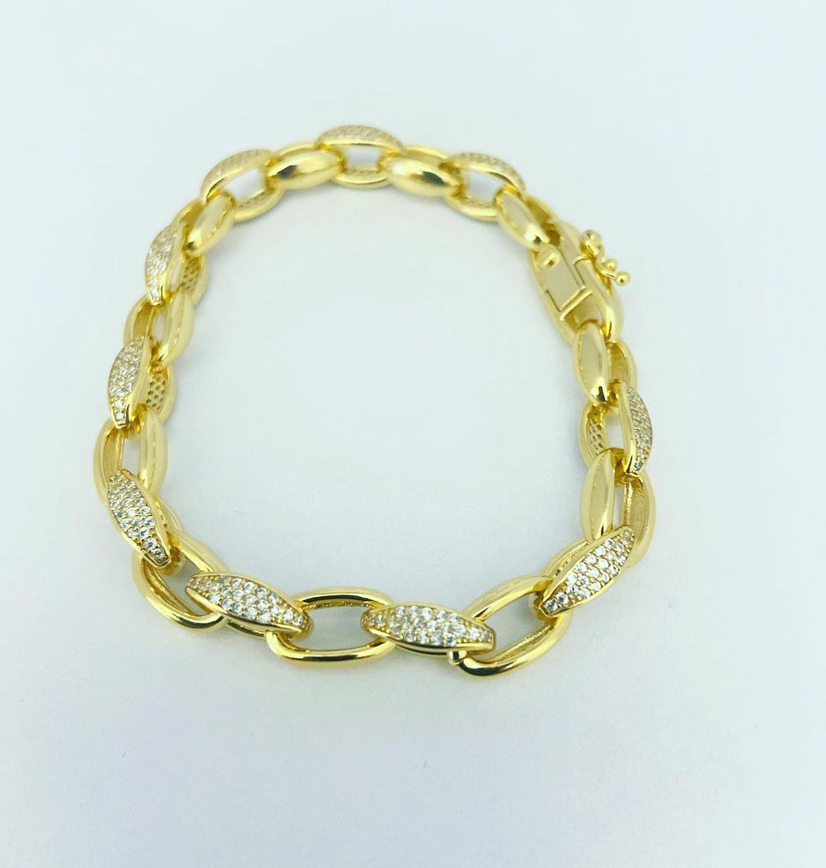 Pulsera Roll Chain Plata 925 Italy