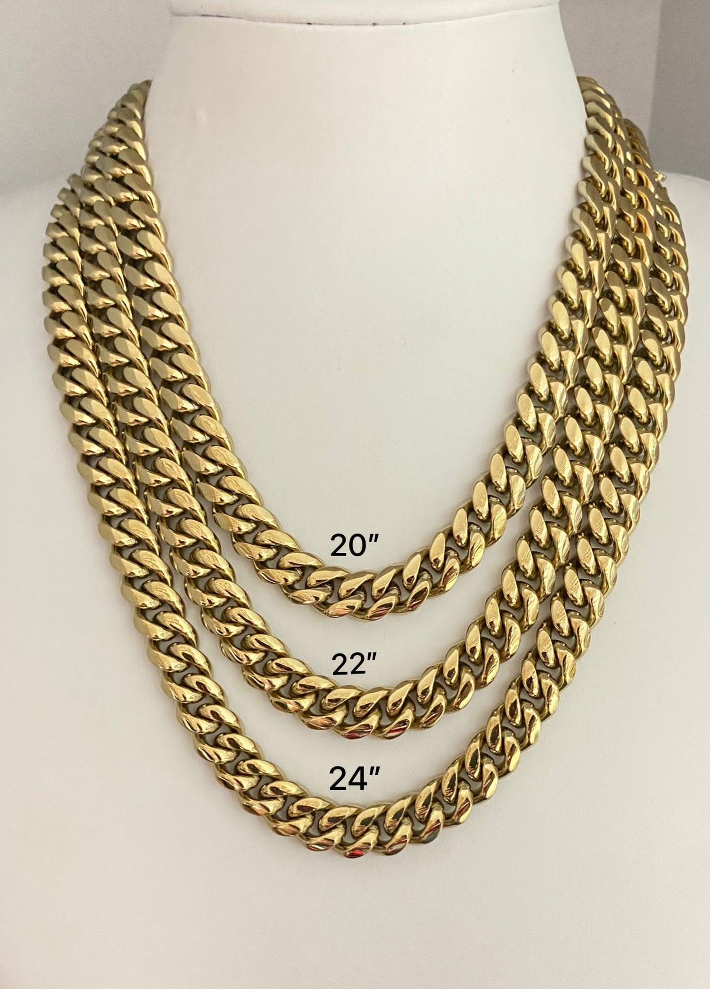 Cubanas Miami 12mm S.Steel 316L