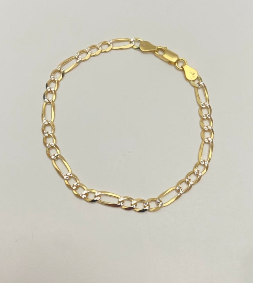 Figarochain + Pulsera 2 Tonos,Plata 925 Italy