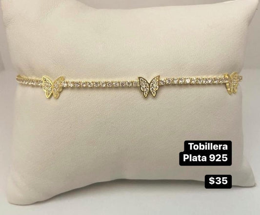 Tobillera 🦋 Plata 925