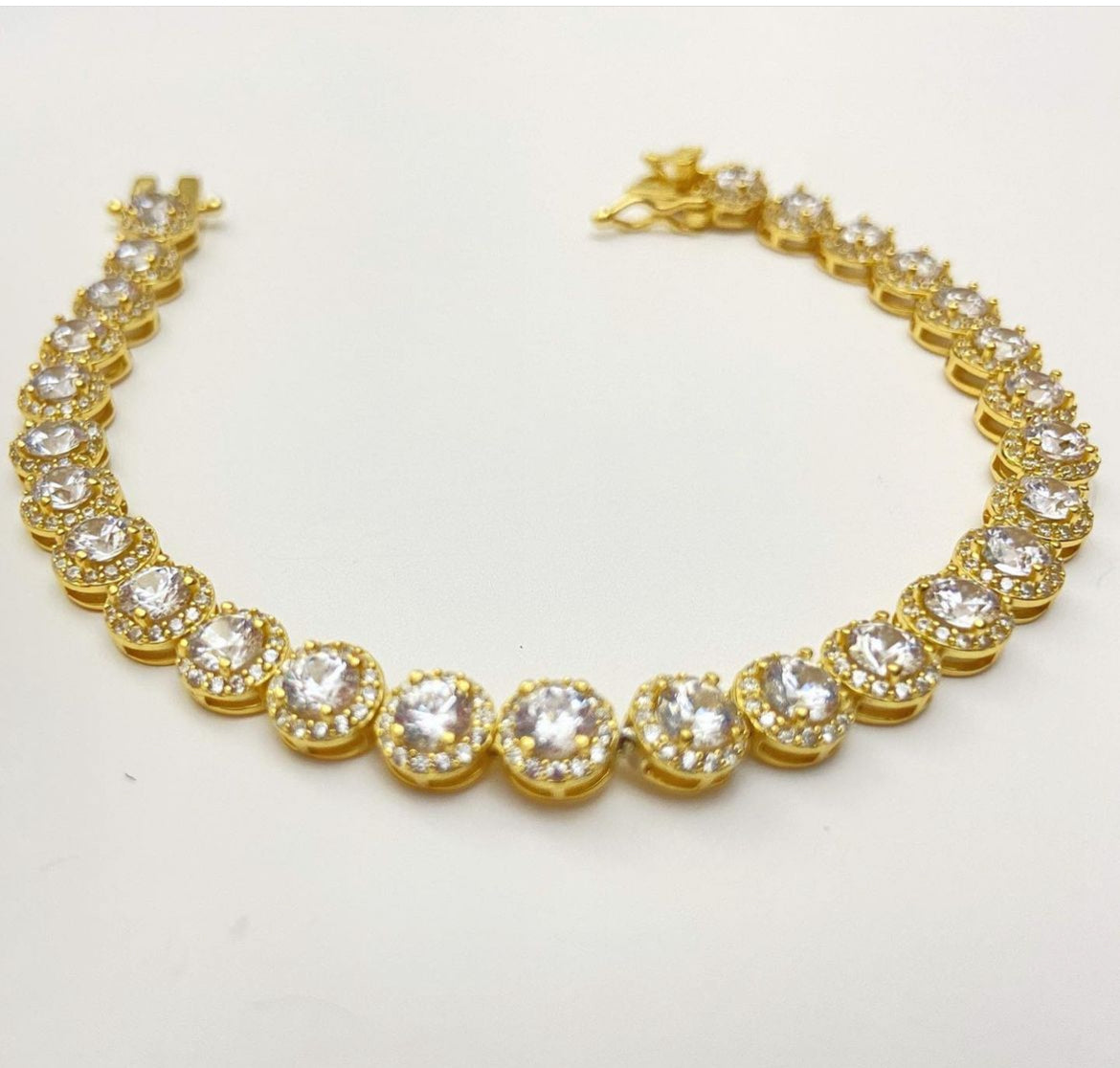Pulsera Tennis Plata 925 Italy